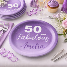 Fiesta de cumpleaños 50 y fabuloso púrpura