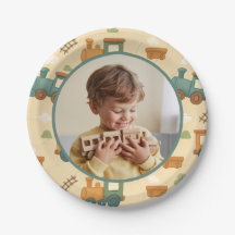 Fiesta de Cumpleaños con Foto Personalizada de Tre