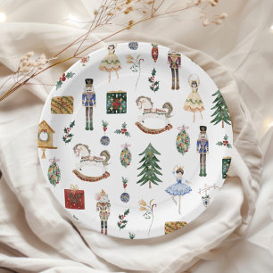 Plato De Papel Fiesta de cumpleaños de bailarines de nutcracker