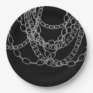 Plato De Papel Fiesta de cumpleaños de baile de hip hop negro