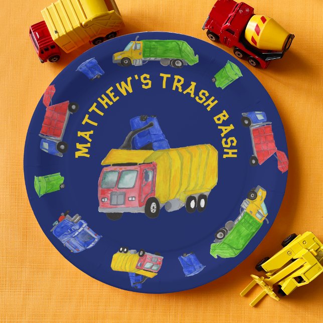 Plato De Papel Fiesta de Cumpleaños de Basura para Niños con Cami (Subido por el creador)