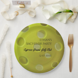 Plato De Papel Fiesta de cumpleaños de béisbol deporte de soltero