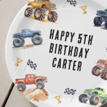 Fiesta de Cumpleaños de Camiones Monstruo para Niñ