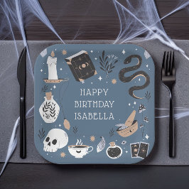 Plato De Papel Fiesta de cumpleaños de crystal Fortune Teller