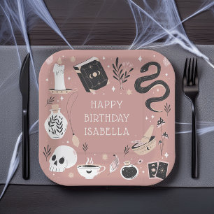 Plato De Papel Fiesta de cumpleaños de crystal Fortune Teller