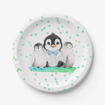 Fiesta de cumpleaños de Cute Penguin