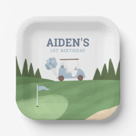 Plato De Papel Fiesta de cumpleaños de golf