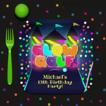 Fiesta de cumpleaños de golf en miniatura brillant