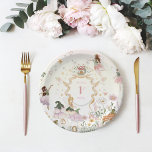 Plato De Papel Fiesta de cumpleaños de hadas florales mágicas<br><div class="desc">Comenzando con una fabulosa invitación impresa, establezca el tono con un diseño único y luego lleve el tema a todo el evento. Tu evento será perfecto de principio a fin con pequeños extras especiales. En el fiesta, considere los favores de fiesta personalizados para un toque especial. Agregue la redacción de...</div>