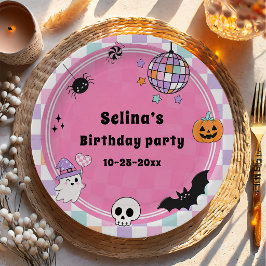 Plato De Papel fiesta de cumpleaños de Halloween