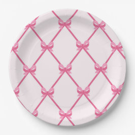 Plato De Papel Fiesta de cumpleaños de la princesa rosa Fantasy