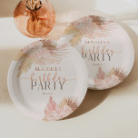 Plato De Papel Fiesta de cumpleaños de las flores florales rosas<br><div class="desc">¡Estas son las Flores Florales Blancas Florales Blancas Placas de Papel de Cumpleaños!</div>
