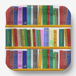 Plato De Papel Fiesta de cumpleaños de libros