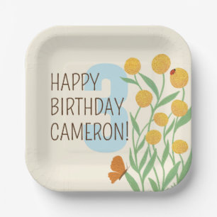 Plato De Papel Fiesta de cumpleaños de Maravilla Natural