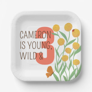 Plato De Papel Fiesta de cumpleaños de Maravilla Natural