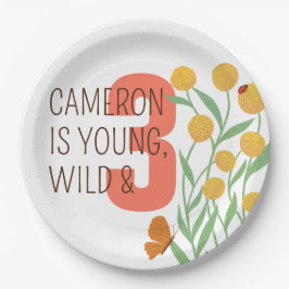 Plato De Papel Fiesta de cumpleaños de Maravilla Natural