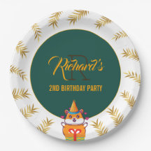Fiesta de cumpleaños de niño con tema verde de mar