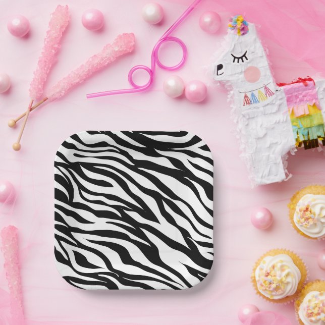 Plato De Papel fiesta de cumpleaños de safari con impresión de ce (Fiesta)