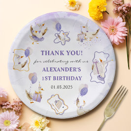 Plato De Papel Fiesta de cumpleaños de Silly Goose