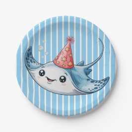 Plato De Papel Fiesta de cumpleaños de Stingray