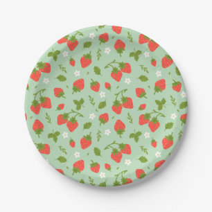 Plato De Papel Fiesta de cumpleaños de Strawberry Berry