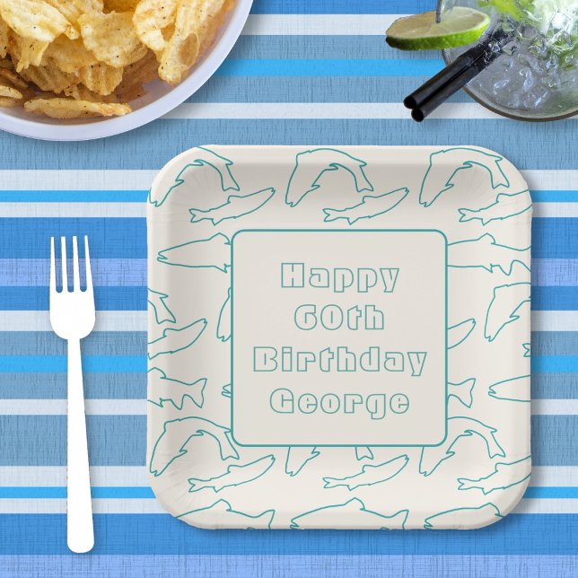 Plato De Papel Fiesta de cumpleaños de trucha (Subido por el creador)