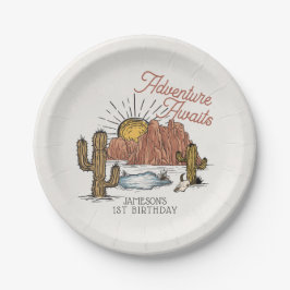 Plato De Papel Fiesta de cumpleaños de Wild West Rodeo