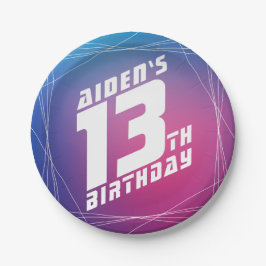 Plato De Papel fiesta de cumpleaños del chico de Guay