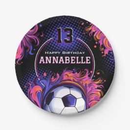 Plato De Papel Fiesta de cumpleaños del fútbol