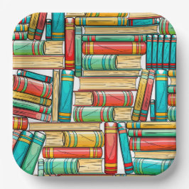 Plato De Papel Fiesta de cumpleaños del libro