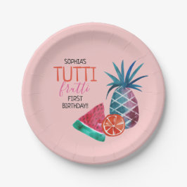 Plato De Papel Fiesta de cumpleaños del niño Tutti Frutti