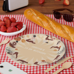 Plato De Papel Fiesta de cumpleaños del yoga