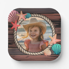 Plato De Papel Fiesta de Cumpleaños Infantil Fotografía Vaquera C