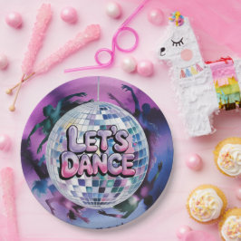 Plato De Papel Fiesta de Cumpleaños Let's Dance
