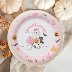 Plato De Papel Fiesta de cumpleaños Little Boo Spooktacular