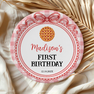 Plato De Papel Fiesta de Cumpleaños Little Cutie Pie Coquette