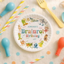 Plato De Papel Fiesta de Cumpleaños Meme Brainrot