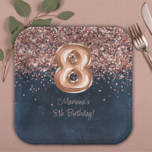 Fiesta de cumpleaños número 8 en Rosa Oro Azul Mar