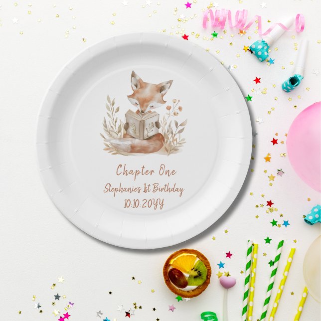 Plato De Papel Fiesta de cumpleaños número uno del capítulo uno d (Subido por el creador)
