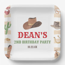 Fiesta de cumpleaños occidental de Rodeo Cowboy We