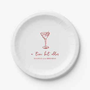 Plato De Papel Fiesta de Cumpleaños Personalizada Un Poco Más Gra