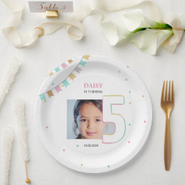 Plato De Papel Fiesta de cumpleaños - Placa de papel | Año Person