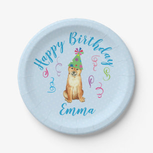 Plato De Papel Fiesta de cumpleaños Shiba Inu