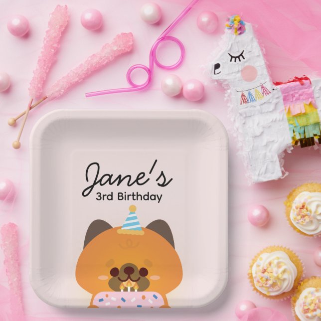 Plato De Papel Fiesta de cumpleaños simple y divertida (Fiesta)