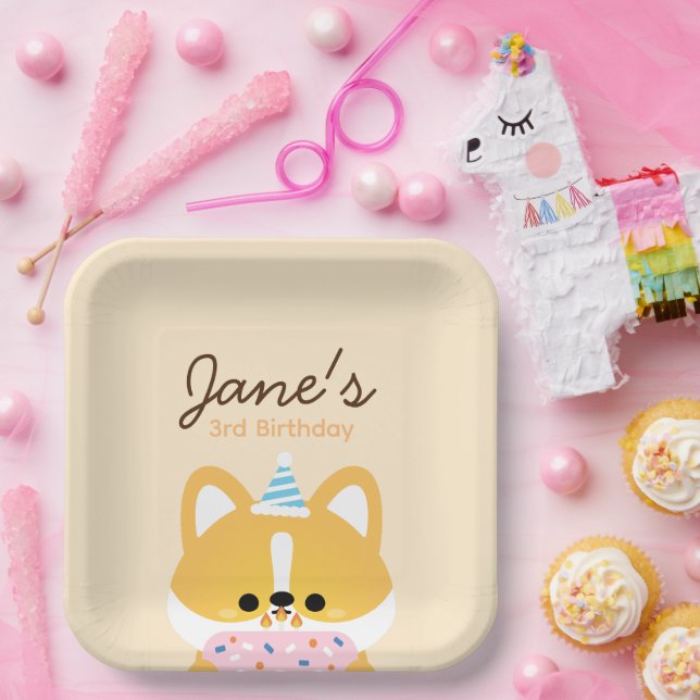 Plato De Papel Fiesta de cumpleaños simple y divertida (Fiesta)