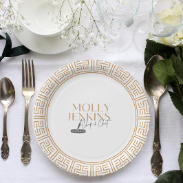 Plato De Papel Fiesta de Despedida de Soltera con tema de cocina