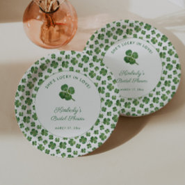 Plato De Papel Fiesta de Despedida de Soltera Día de San Patricio