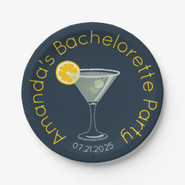 Plato De Papel Fiesta de Despedida de Soltera Personalizada