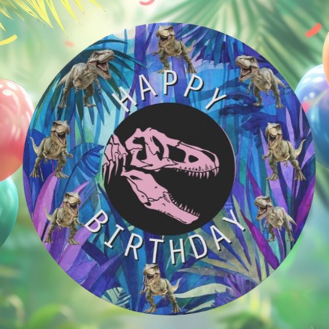 Plato De Papel Fiesta de dinosaurios T Rex (T-Rex Dinosaur Party Paper Plates: Fun for Every Dino Fan!)