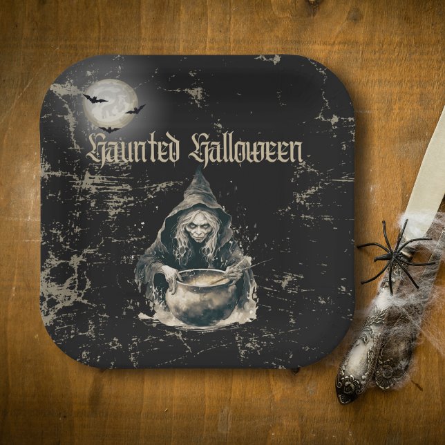 Plato De Papel Fiesta de disfraces de Halloween para brujas en ca (Subido por el creador)
